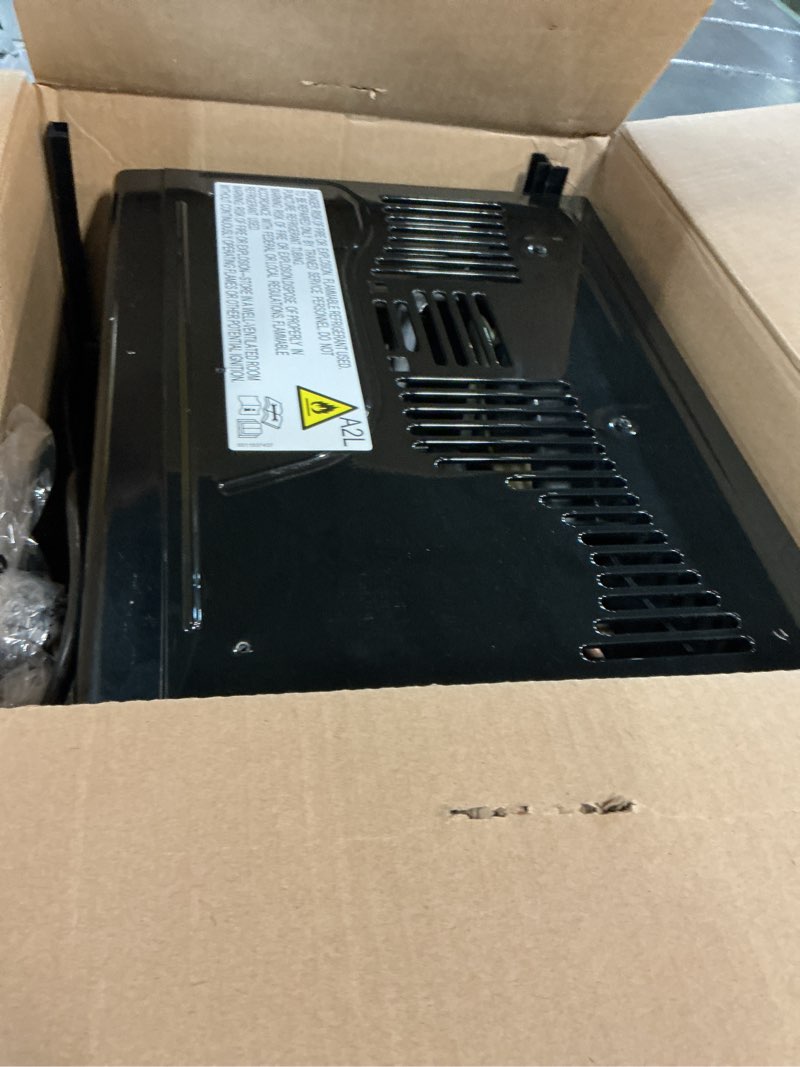 Condition photo showing Good Condition for ge window air conditioner unit, 5,000 btu for small rooms up to 150 sq ft. with manual adjustable fan and cooling settings, perfect for bedroom or living room, easy install kit included, black 5,000 btu mechanical controls black