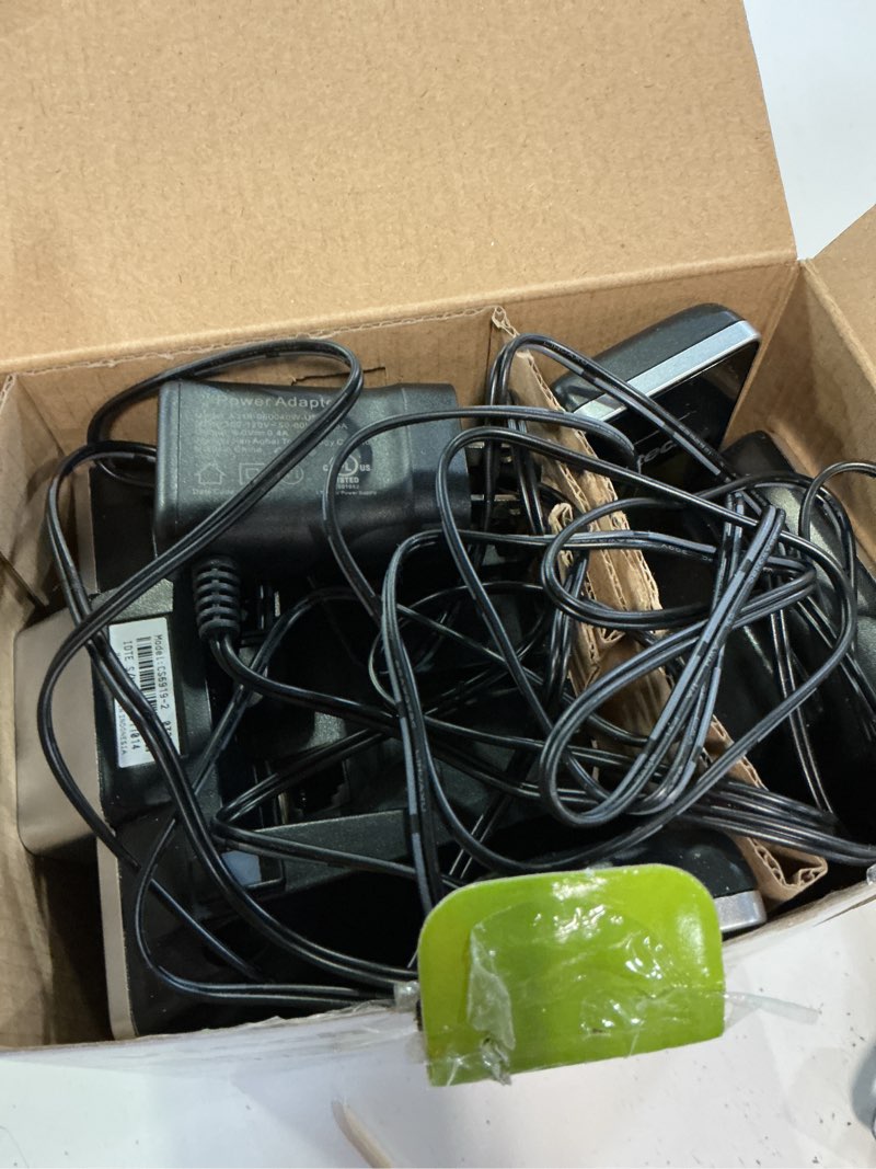 Condition photo showing As Is for vtech cs6919-2 dect 6.0 cordless phone with caller id and handset speakerphone, 2 handsets, silver/black