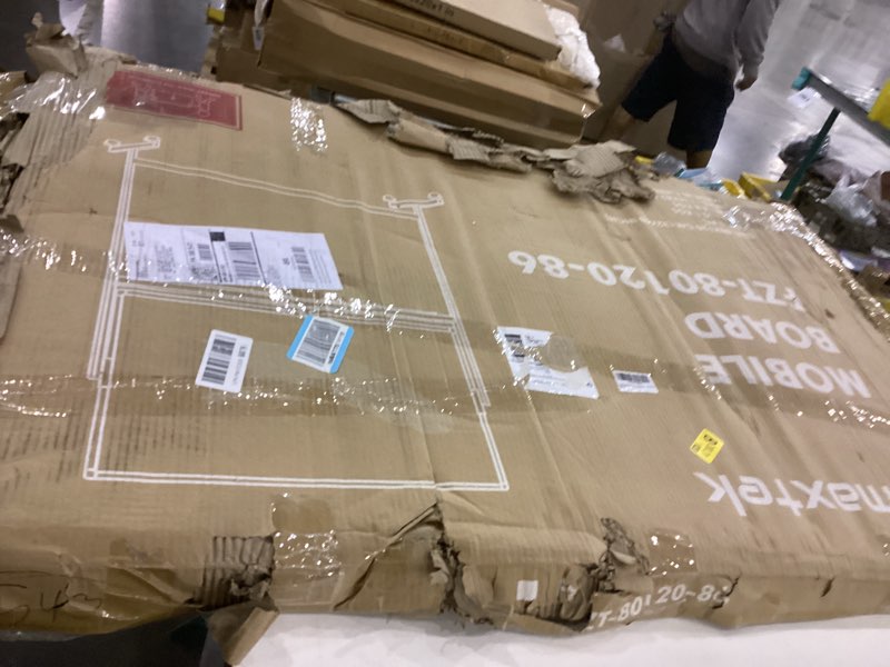 Condition photo showing New/Like New for Maxtek Rolling White Board on Wheels 48x32 inch Double Side Magnetic Dry Erase Board with Stand, Aluminum Frame Easel Mobile Standing Whiteboard for Office, Classroom & Home Silver Frame