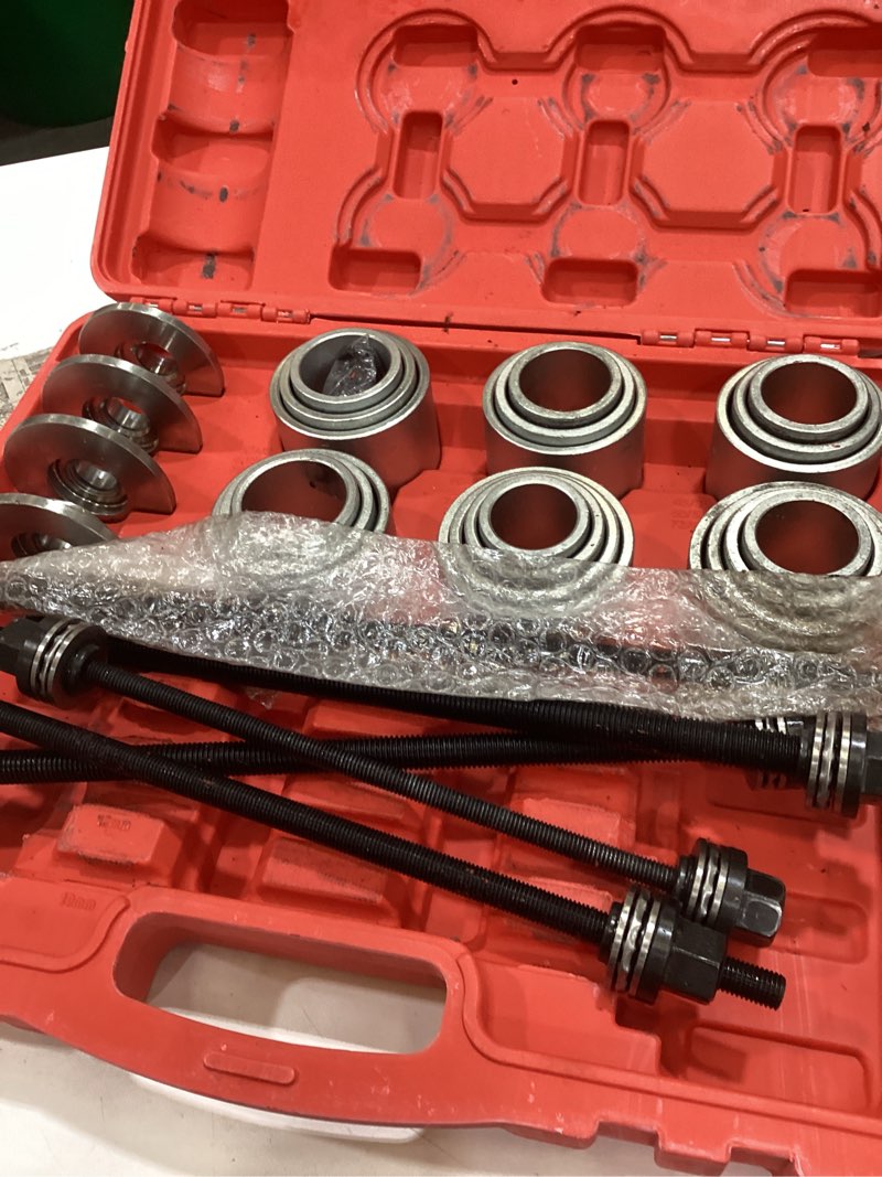 Condition photo showing As Is for dayuan pull and press sleeve kit with 28 pcs universal remove bushes bushing bearings seals compatible with most hgv and lcv engines
