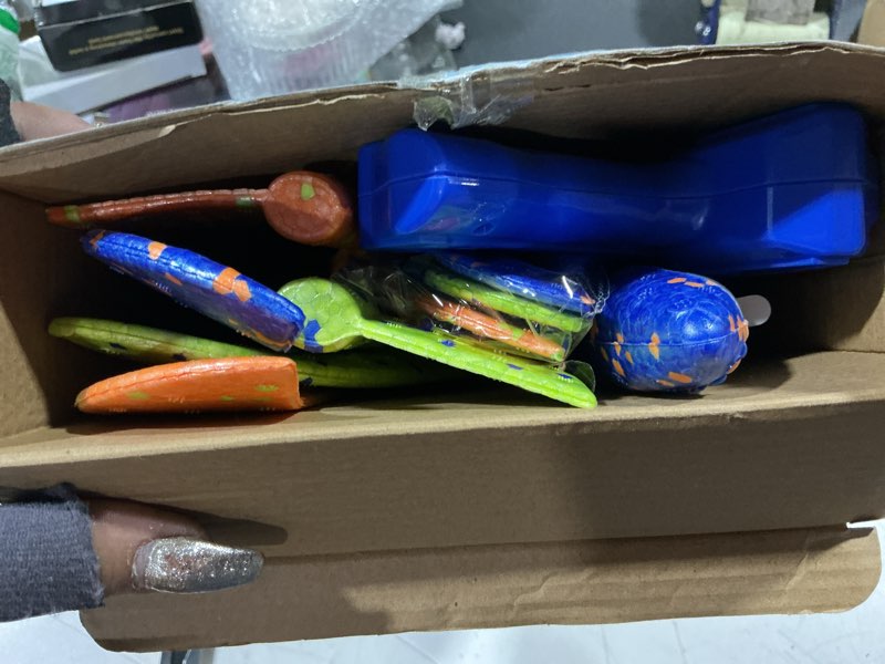 Condition photo showing Good Condition for fuwidvia 3 pack airplane launcher toys, 13.2'' led foam glider plane toy for boys, 2 flight modes outdoor flying toys birthday gifts for boys girls 4 5 6 7 8 9 10 11 12 year old (blue&green&orange)