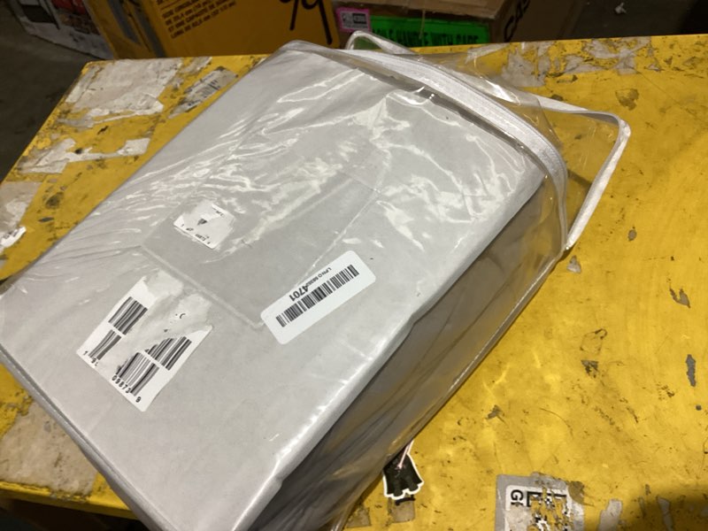 Condition photo showing As Is for waterproof bed sheet - cotton breathable flat bed sheets ideal for hotels and hospitals for bed couch machine washable (dark gray, full/queen-235 x 250 cm) dark gray full/queen-235 x 250 cm