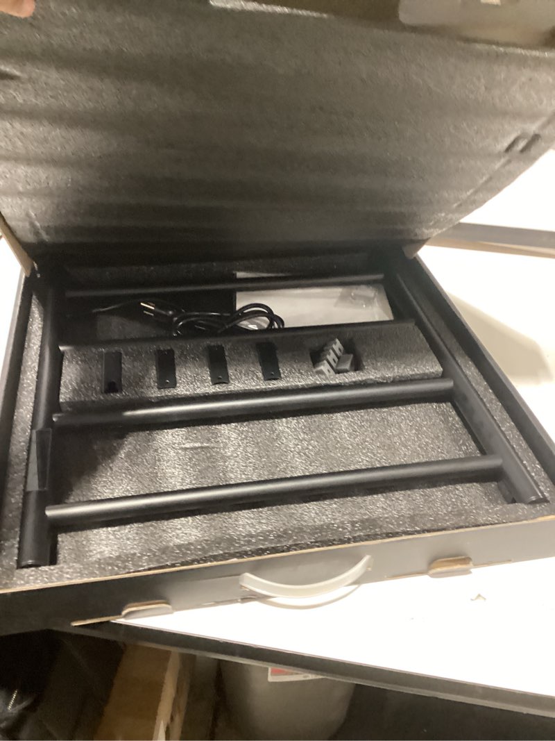 Condition photo showing New/Like New for Heated Towel Racks,4 Bars Towel Warmer Rack for Bathroom, Wall Mounted Electric Towel Warmer with Timer, Plug-in/Hardwired Towel Dryer Rack Matte Black