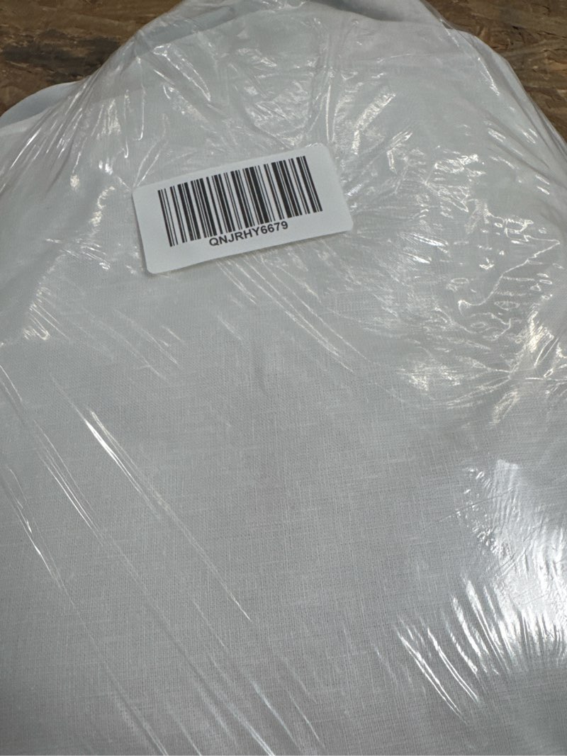 Condition photo showing Good Condition for european linen room darkening curtain, 48x96, white