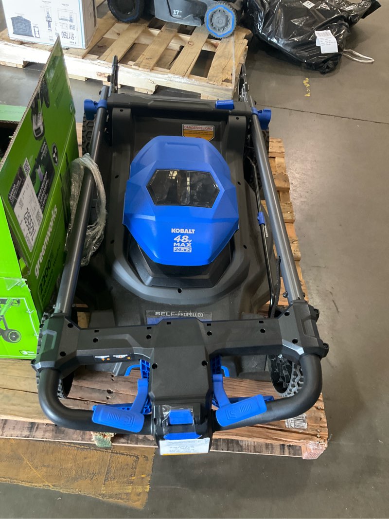 Condition photo showing As Is for kobalt 21” mower