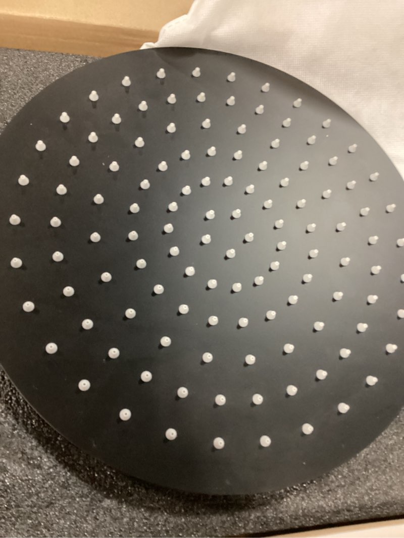 Condition photo showing Good Condition for replacement faucet shower trim kit for delta 1300/1400 & 13/14 series, tub shower faucet set, high pressure 12" round rain shower head - matte black (valve/cartridge not included)
