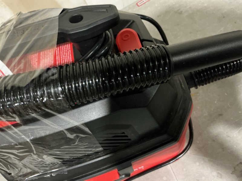 Condition photo showing As Is for craftsman 3-gallon 3 hp corded wet/dry shop vacuum