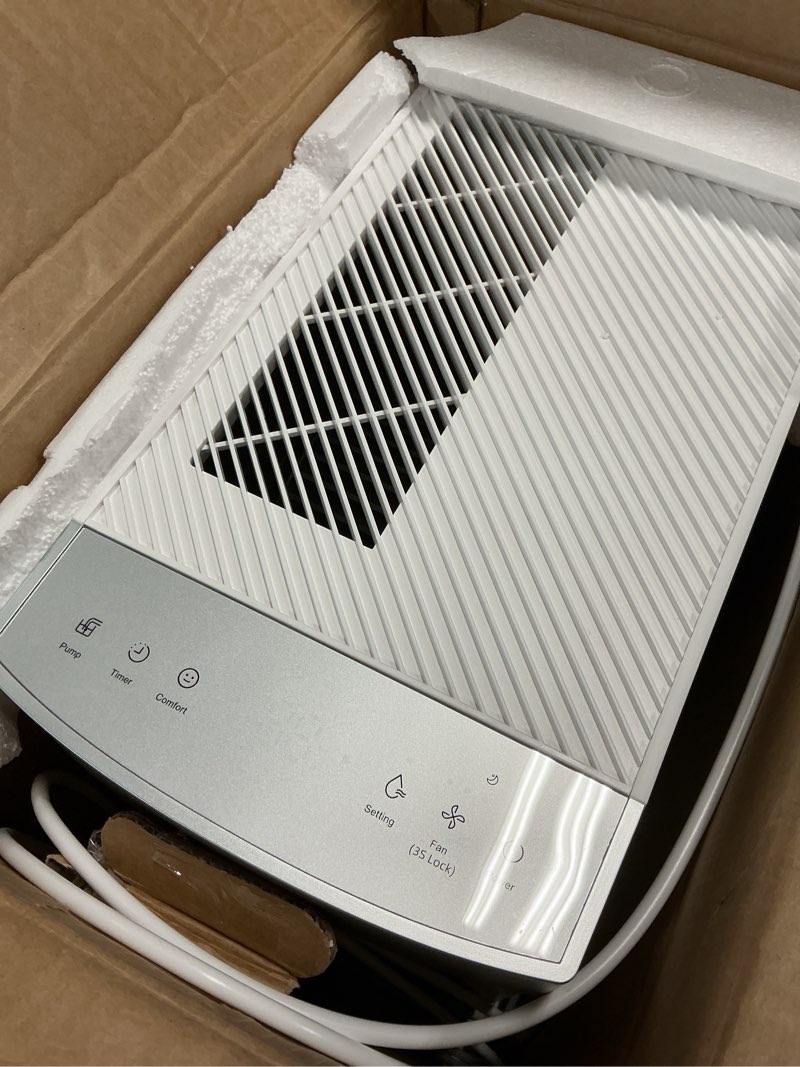 Condition photo showing Good Condition for 4500 sq.ft energy star most efficient 2025 dehumidifier with pump, aeocky max 80 pint/day smart compressor dehumidifier with drain hose, intelligent humidistat,for basement,bedroom,home (white)