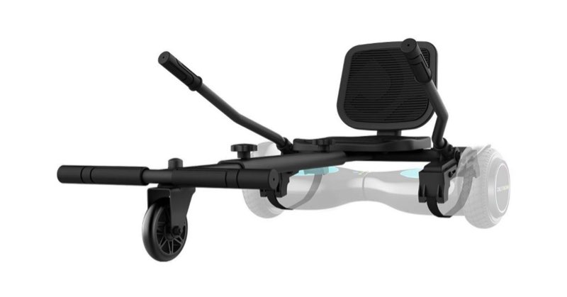 Jetson 3.0 Jetkart Go Kart Seat Hoverboard Attachment: Plastic & Steel Alloy, 220 lb Capacity