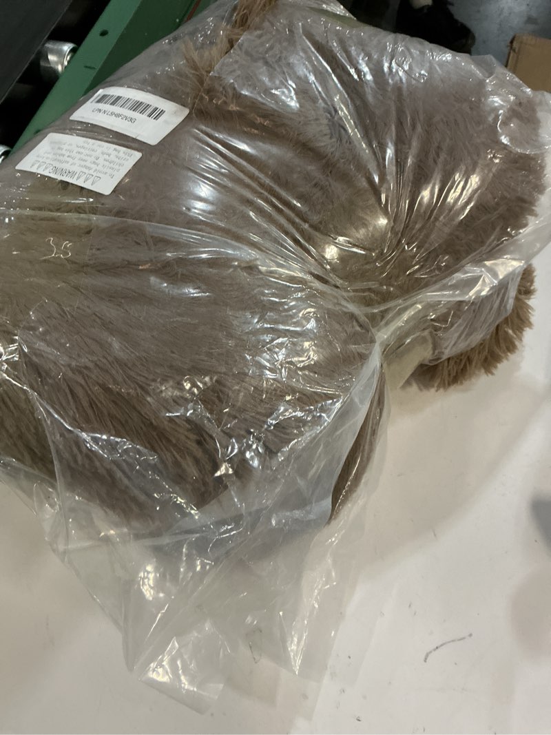 Condition photo showing Good Condition for Calming Dog Bed Cat Bed Medium Size Dog - Donut Washable Medium Pet Bed, Warm Kitten Nest 24 inches Anti-Slip Round Fluffy Plush Faux Fur Cat Bed, Fits up to 25 lbs Pets, (Classic Camel)