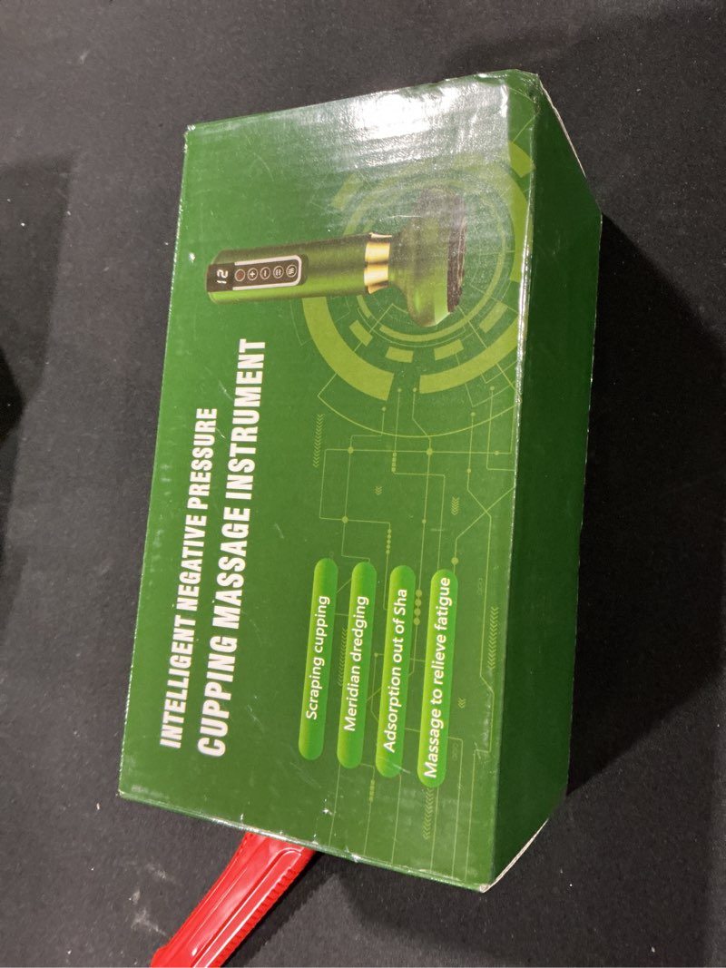 Condition photo showing Good Condition for Intelligent Handheld Massage Tool for Anti - Cellulite, Electric Cupping Device with 12 Suction Modes. This Fat Remover Massager is Suitable for Arms, Legs. (Olive)