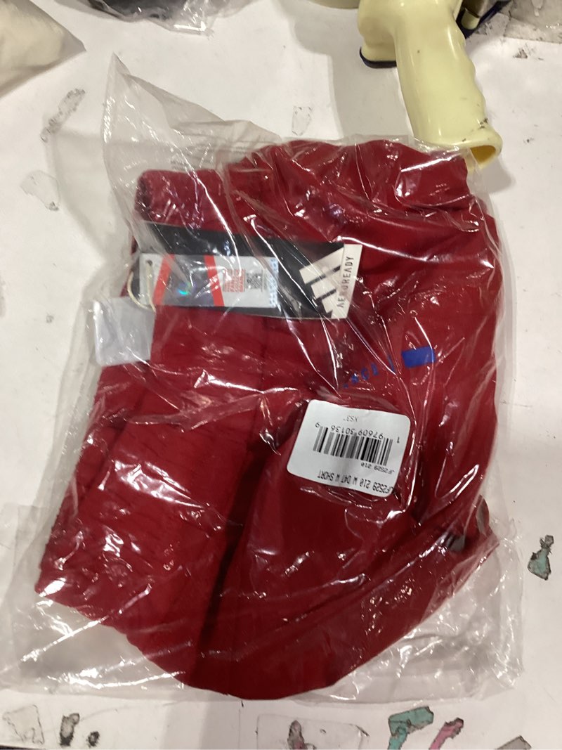 Condition photo showing Good Condition for Adidas Women's Designed for Training Woven NCAA University Team Shorts Kansas Jayhawks Medium/3" Inseam Power Red/Collegiate Royal/Kansas University