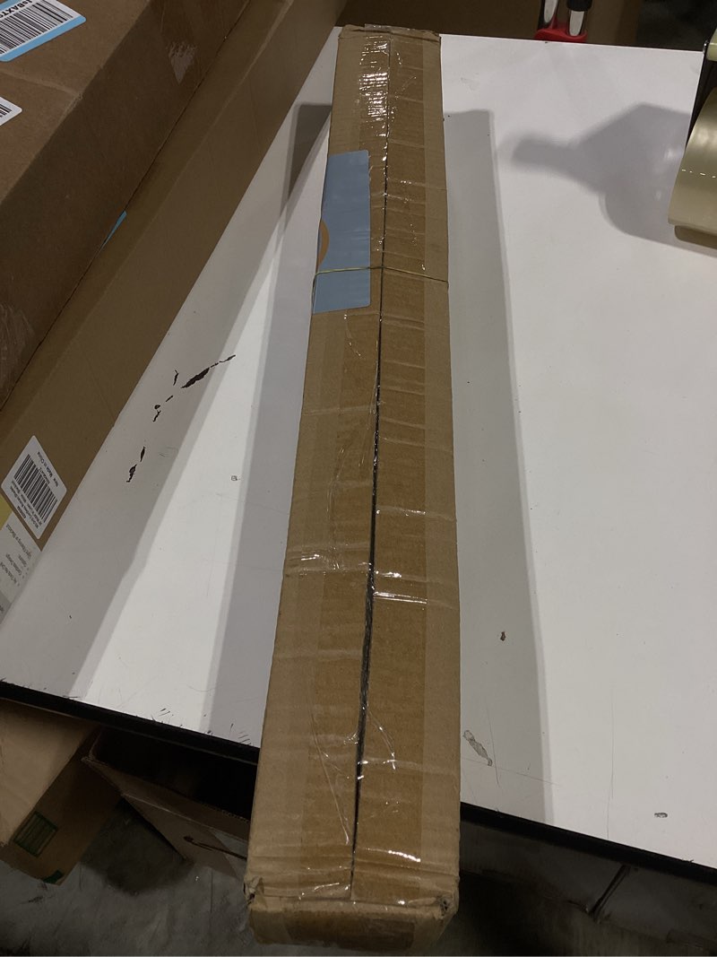 Condition photo showing Good Condition for lazblinds no tools no drill tdbu cordless roman shades for window, thermal insulated uv blocking, 100% blackout fabric blinds for bedroom & living room, 25" w x 64" h, blackout - white blackout - white 25"w x 64"h