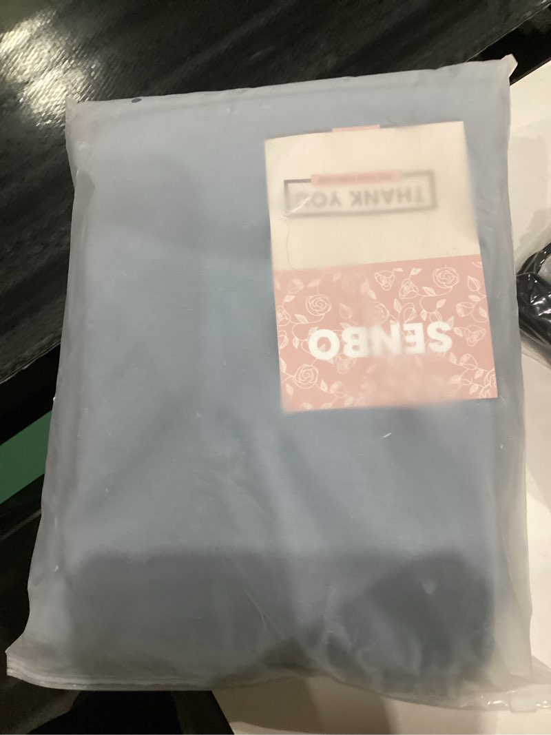 Condition photo showing New/Like New for Glamaker Women's 2 Piece Sets Outfits Casual Long Sleeve Sweatsuits Polo Top and Wide Leg Pants Matching Sets Dusty Blue X-Large