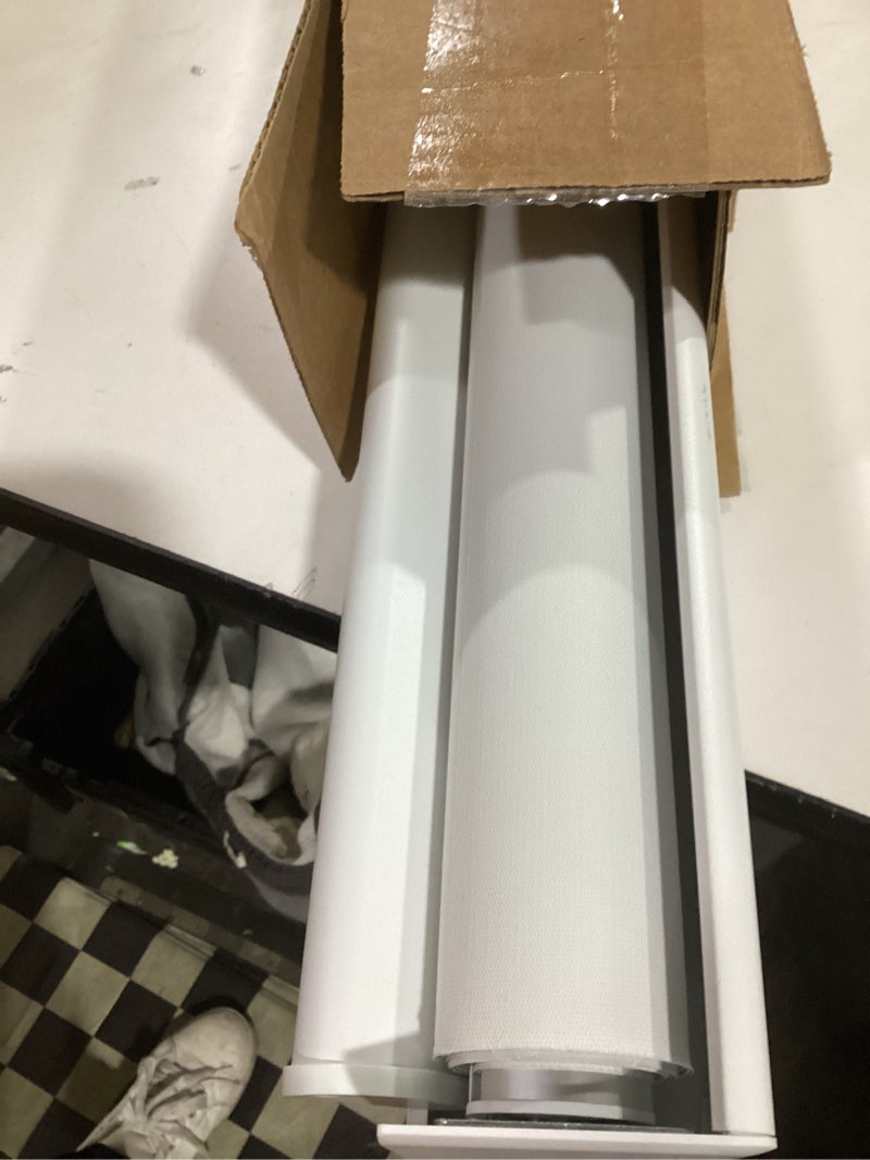 Condition photo showing Good Condition for SHADEMOON Cordless Blackout Window Roller Shades, Pull Down Spring System Indoor Blinds, Room Darkening Waterproof UV Blocking Thermal Insulated Fabric for Home Office (White, Width 20", Height 72") White 20"W x 72"H