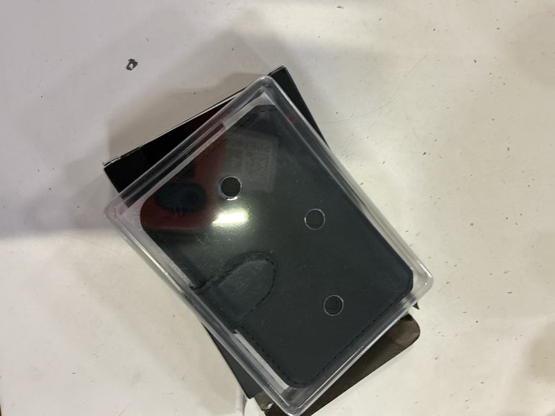 Condition photo showing New/Like New for for magsafe wallet, magnetic phone wallet rfid blocking, slim 5-8 card holder with cash slot & clear id window, minimalist mag safe wallets for iphone 17/16/15/14/13/12 series, midnight black midnight black phone wallet magnetic