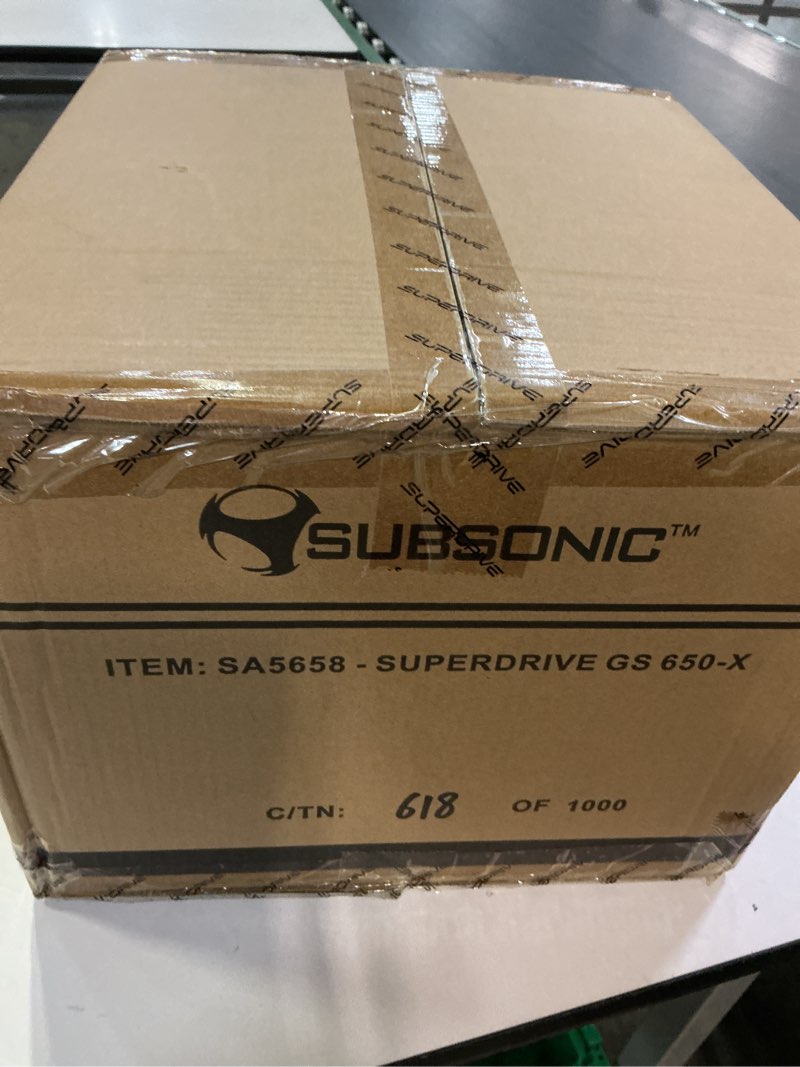 Condition photo showing New/Like New for SUBSONIC - Superdrive GS650-X Steering Wheel with Manual Shifter, 3 Pedals, and Paddle Shifters - Racing Wheel for Xbox Series X/S, PS4, Xbox One - Black