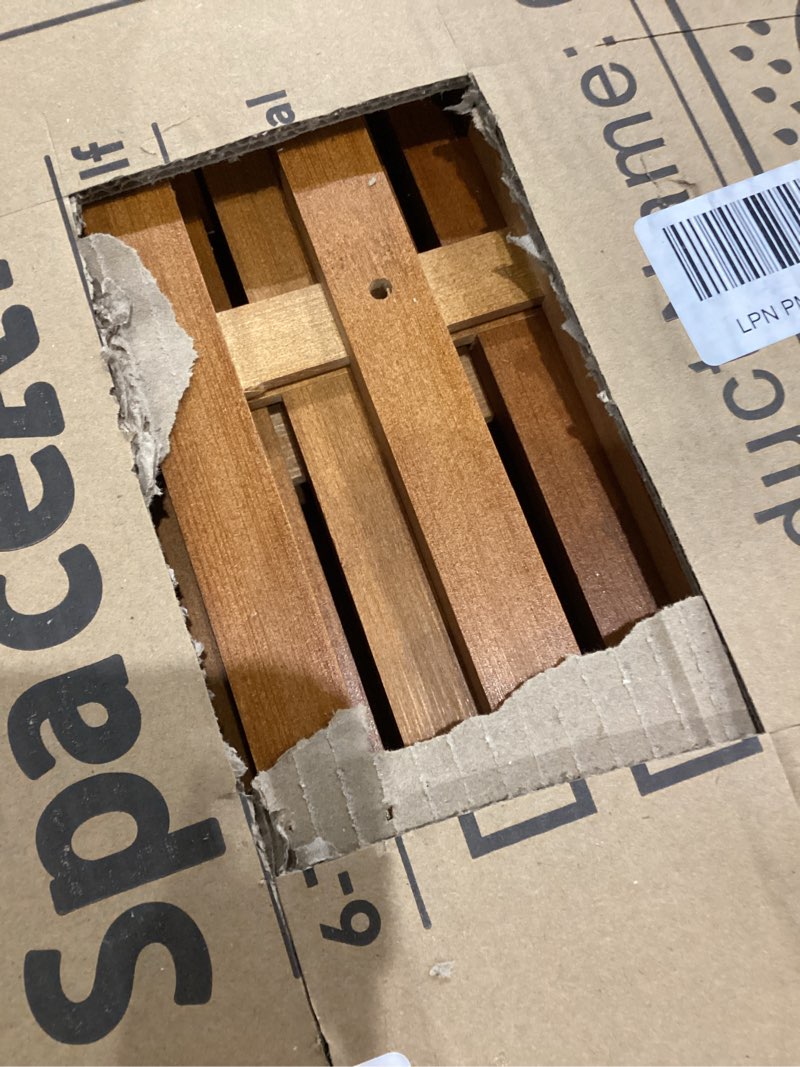 Condition photo showing New/Like New for SpaceAid 6 Tier Rotating Bookshelf Tower, Bamboo Spinning Book Shelf, Revolving 360 Bookcase Storage Swivel Round Carousel, Vertical Rotate Turning Spiral Corner Organizer (6-Tier Walnut) 6 Tier, 67.5" H Walnut