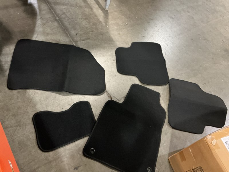 Condition photo showing As Is for (similar to stock photo) new bmw x1 2009 2015 car floor mats velour carpet black new front rear antislip