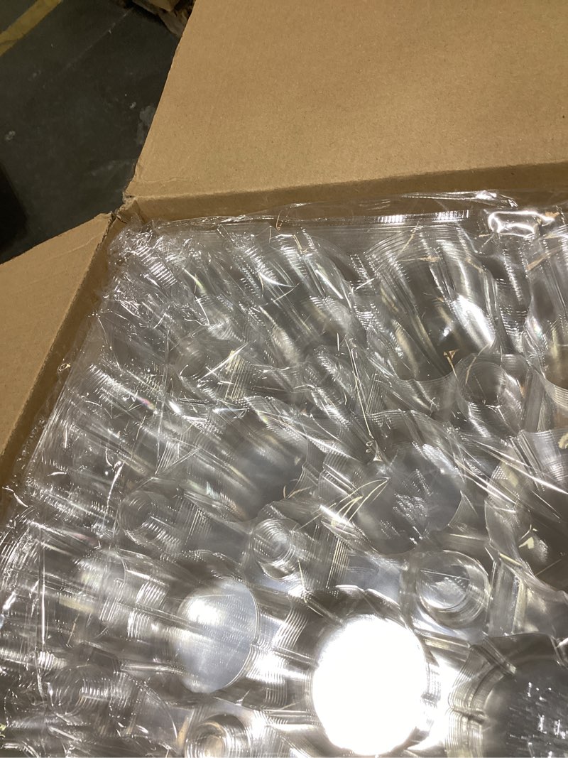 Condition photo showing New/Like New for 24 count x 10 sets plastic cupcake containers, durable and bpa-free cupcake holder with lid for easy transport storage, stackable clear cupcake carriers, reusable dessert boxes