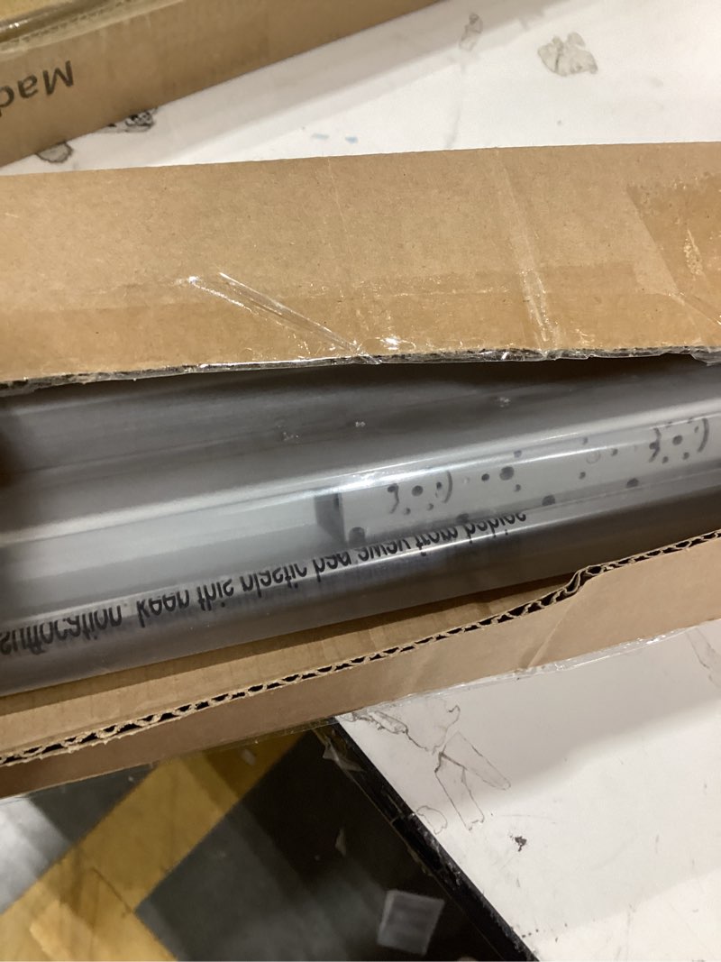 Condition photo showing New/Like New for LazBlinds Cordless Cellular Shades, No Tools No Drill Blackout Honeycomb Shades Pleated Blinds for Windows, 33.5'' W x 48'' H, Silver White Blackout-silver White 33 1/2'' W x 48'' H