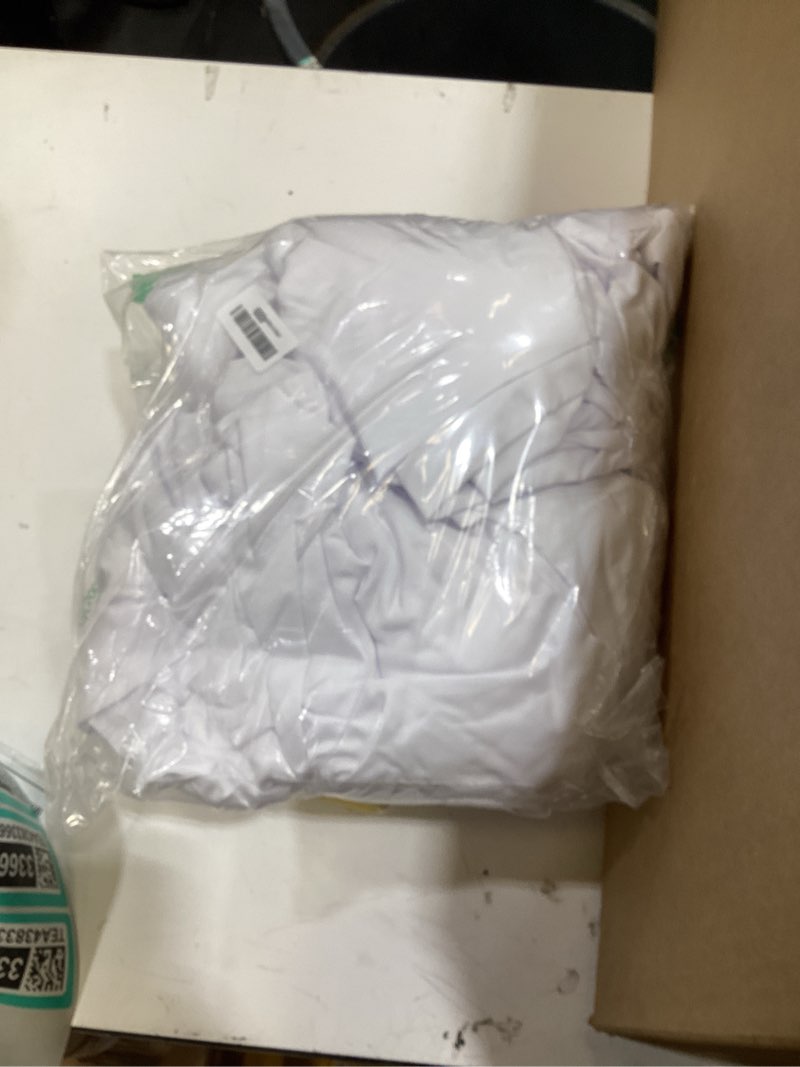 Condition photo showing New/Like New for luxclub 4 pc king size sheet set bed sheets deep pockets 18" wrinkle free cooling bed sheets machine washable hotel bedding silky soft - white king 01 - white king