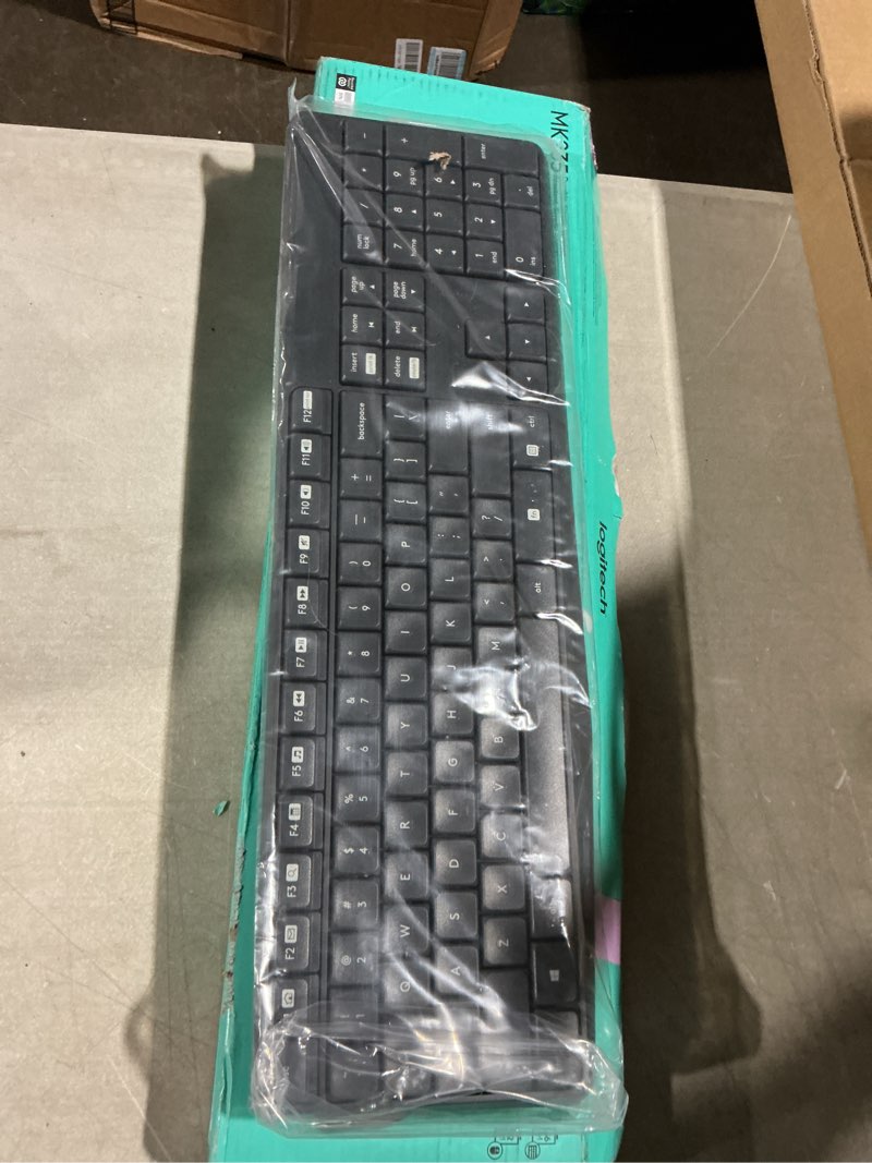 Condition photo showing Good Condition for logitech mk235 wireless keyboard and mouse combo for windows, usb receiver, long battery life, laptop and pc keyboard and mouse wireless