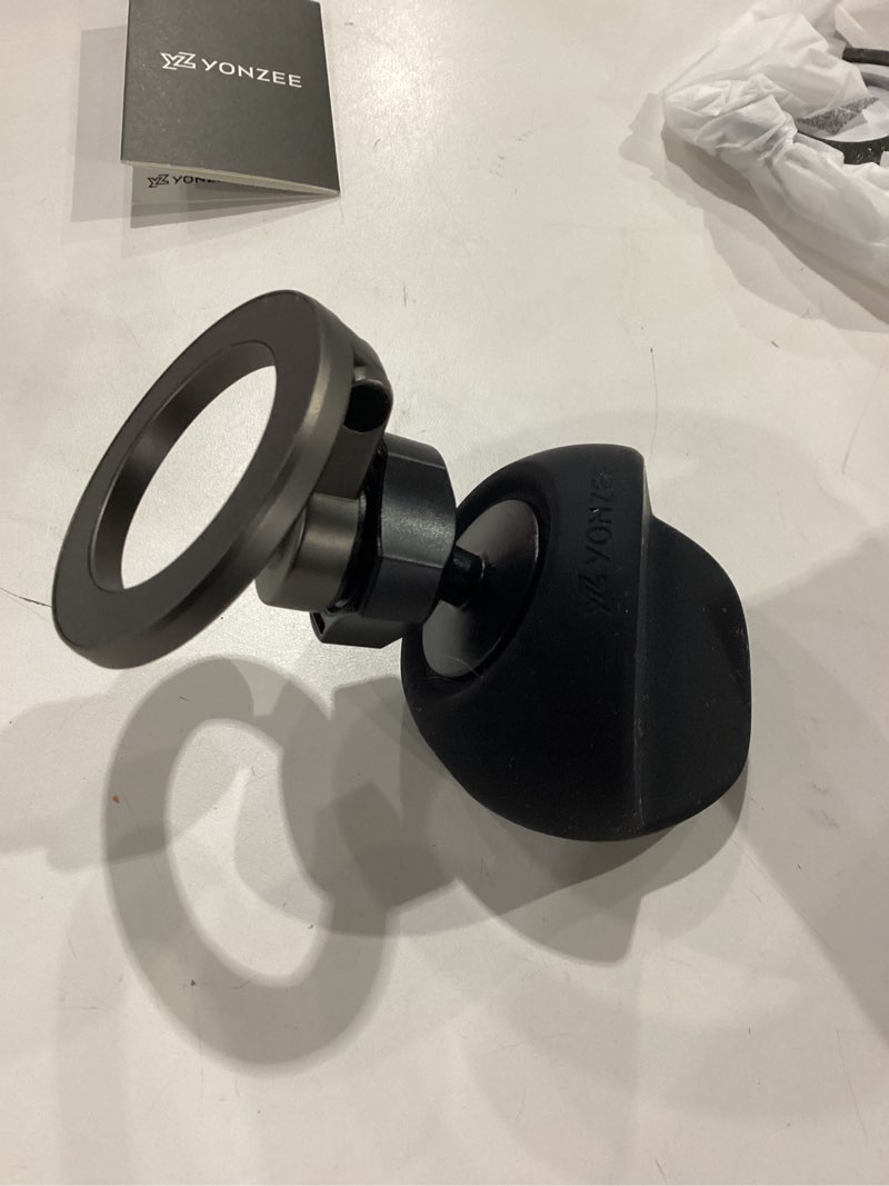 Condition photo showing Good Condition for YONZEE Magnetic Phone Mount for Tesla Model Y Juniper & Model 3 Highland (2024-2026 Refresh), Dashboard Ball-Joint Base Car Holder with Strong Magnetic Ring, 360° Rotation, One-Hand Use