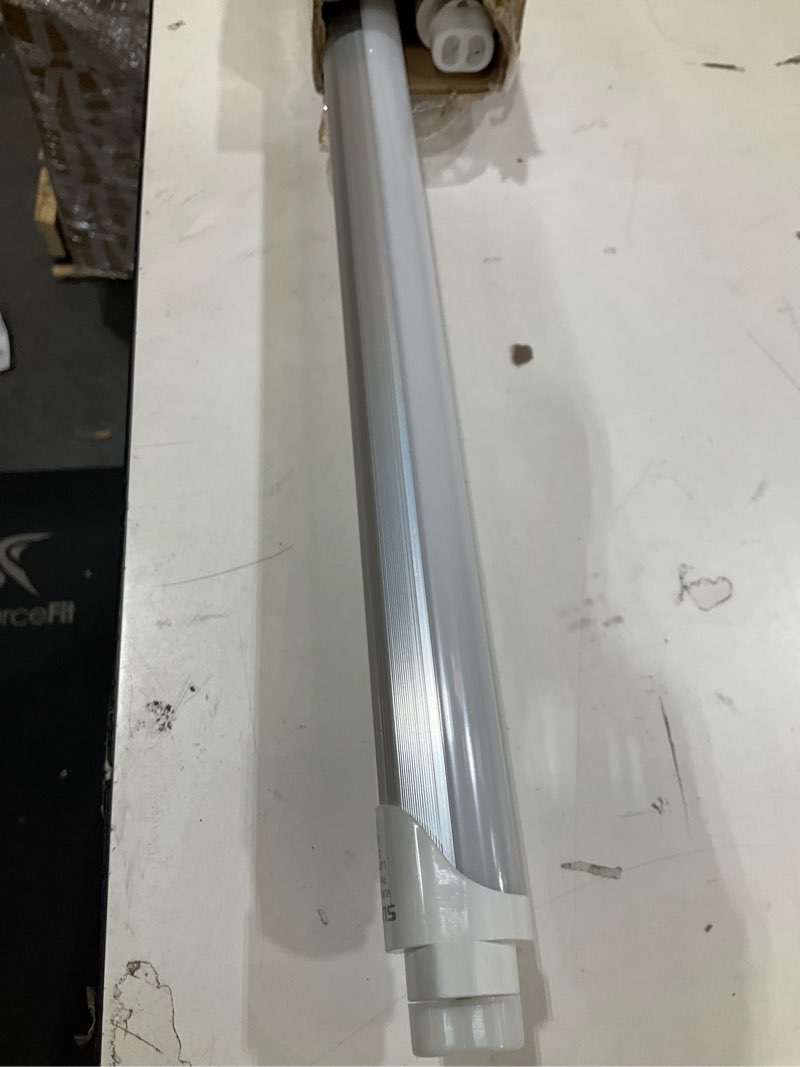 Condition photo showing As Is for fluorescent light bulbs 48 inch, t8 led bulb 4 foot type a+b replacement for f32t8 or f40t12 tube, 24w 3200lm 5000k daylight, double or single end powered, 2-pack 5000k 2 pack