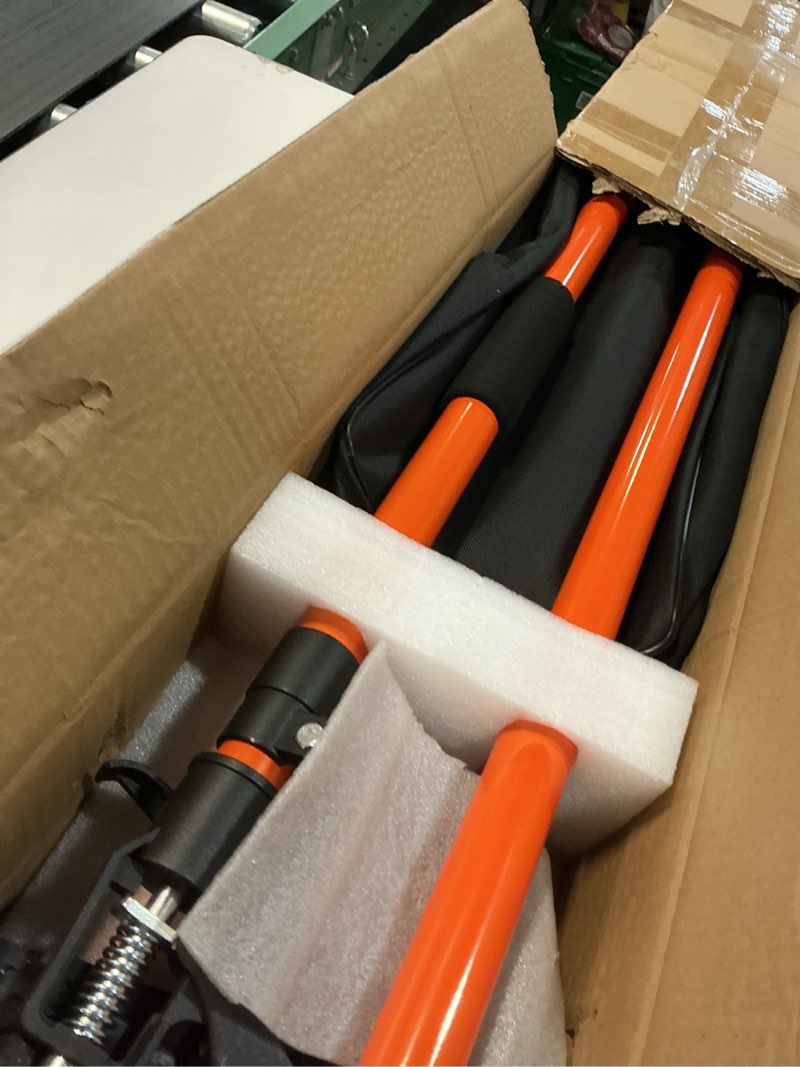 Condition photo showing Good Condition for 4PK Support Pole, Steel Telescopic Adjustable 3rd Hand Support System, Support Rod, Supports up to 154 lbs Construction Rods for Cabinet Jacks Cargo Bars Drywalls Extends from 49 Inch to 114 Inch