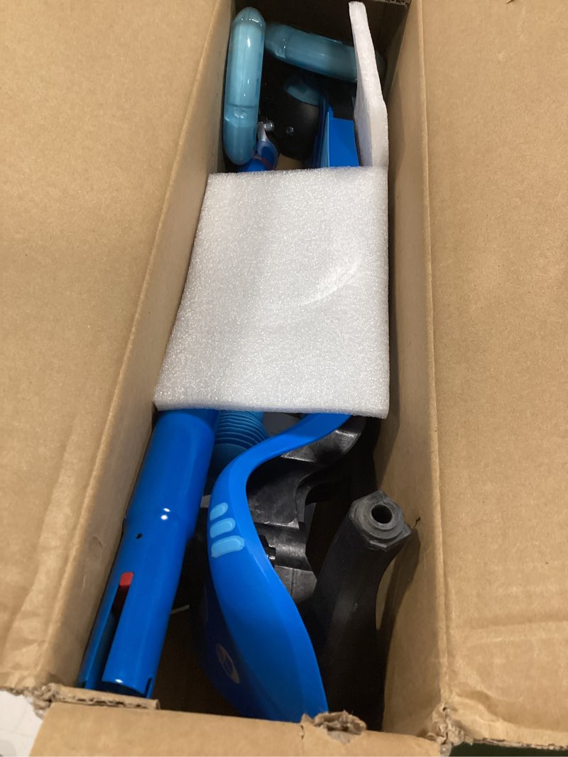 Condition photo showing New/Like New for Gotrax KS1 Kids Kick Scooter, LED Lighted Wheels and 3 Adjustable Height Handlebars, Lean-to-Steer & Widen Anti-Slip Deck, 3 Wheel Scooter for Boys & Girls Ages 2-8 and up to 110 Lbs Blue