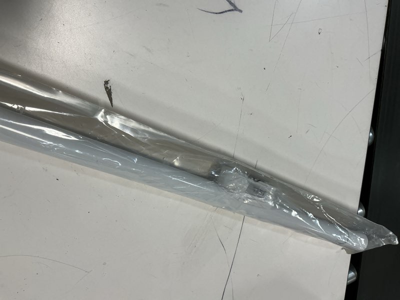 Condition photo showing New/Like New for mainstays nickel adjustable tension window curtain rod, 1" diameter, adjustable 48" - 84"