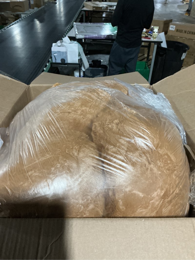 Condition photo showing As Is for Tezituor Giant Teddy Bear Stuffed Animal 4ft with Love Red Heart - Large Plush Toys for Valentines Christmas Birthday, Dark Brown Dark Brown With Heart 4 Feet