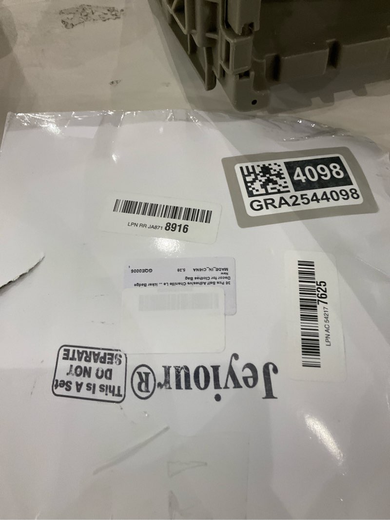 Condition photo showing New/Like New for Jeyiour 36 Pcs Self Adhesive Cow Print Chenille Letter Patch Glitter Alphabet Number Chenille Patches Cow Print Repair Embroidered Sticker Badge Decor for Clothes Bag