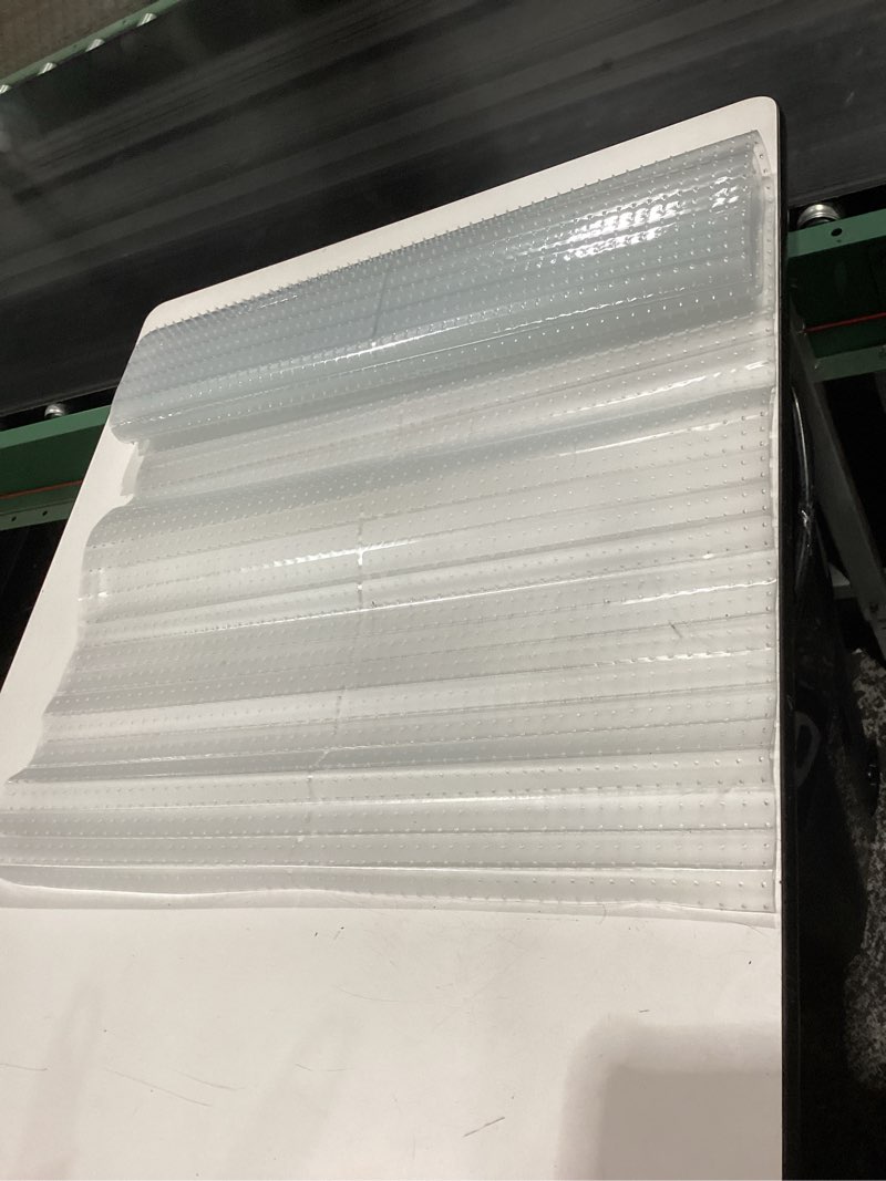 Condition photo showing New/Like New for resilia low-pile carpet runner - non slip carpet & rug protection, washable clear vinyl floor runners, 27 inches wide x 12 feet long, made in the usa 2'3" x 12' (rectangular)