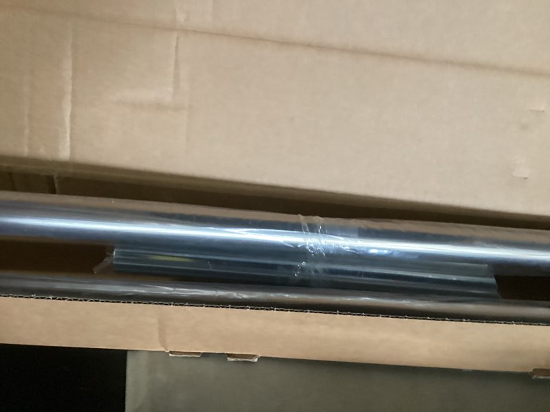 Condition photo showing New/Like New for Ivilon Drapery Treatment Window Curtain Rod - Square Design 1 1/8 Rod. 120 to 240 Inch - Satin Nickel 120 to 240 in.