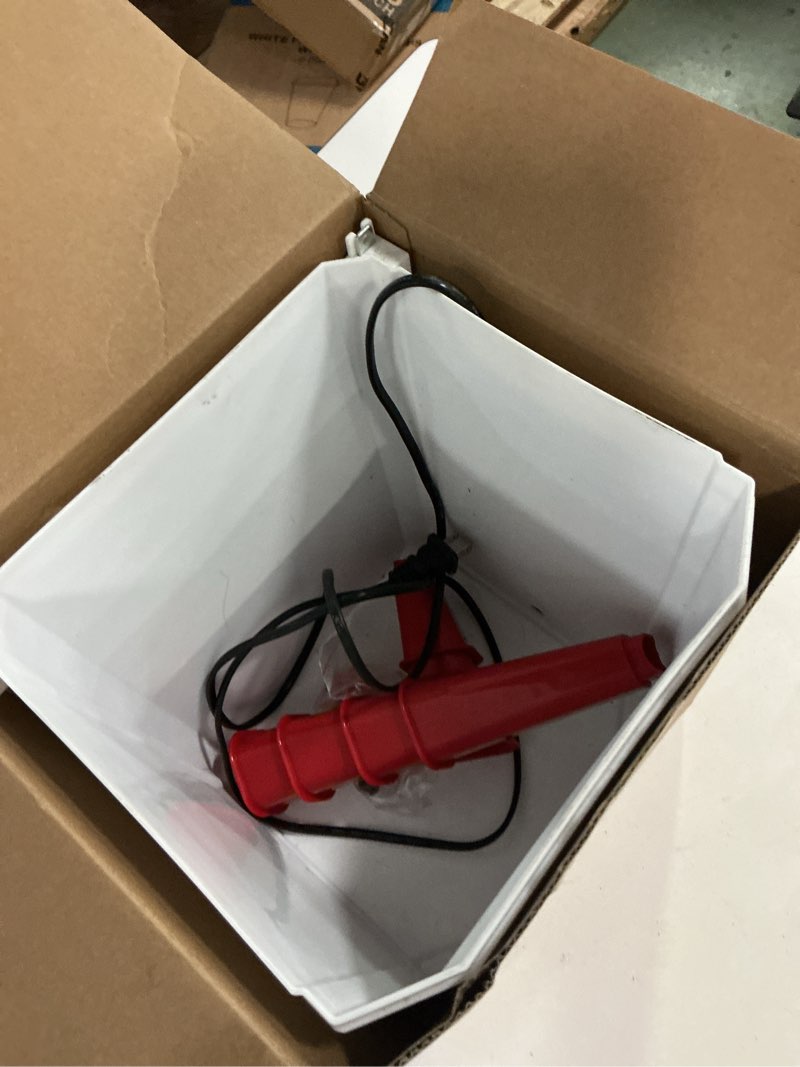 Condition photo showing As Is for Heated Chicken Waterer, Thermostatically Controlled Poultry Water Heater for Winter, 4 Horizontal Nipples and 8 Support Legs, Anti-Freezing Watering System for Coop Accessories (Red, 3.2Gallon) Red 3.2Gallon