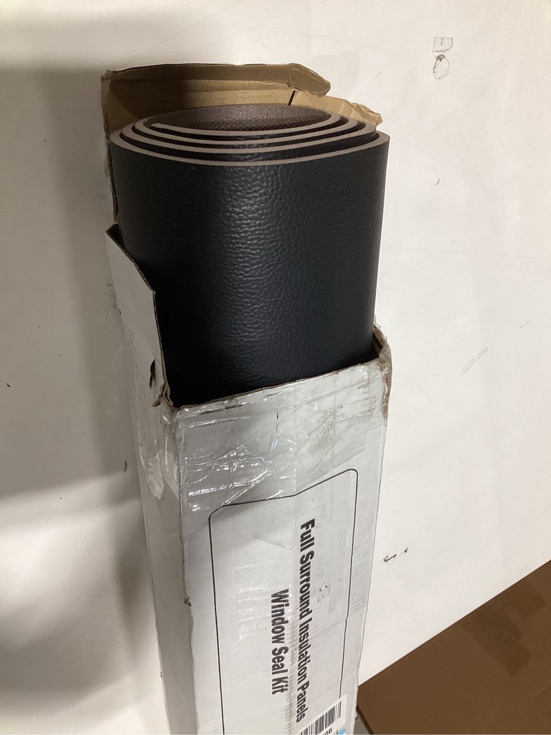 Condition photo showing Good Condition for air jade window air conditioner side panels, extra wide 4ft surround insulation side foam panels for indoor window ac unit, ac window seal kit for summer and winter, black