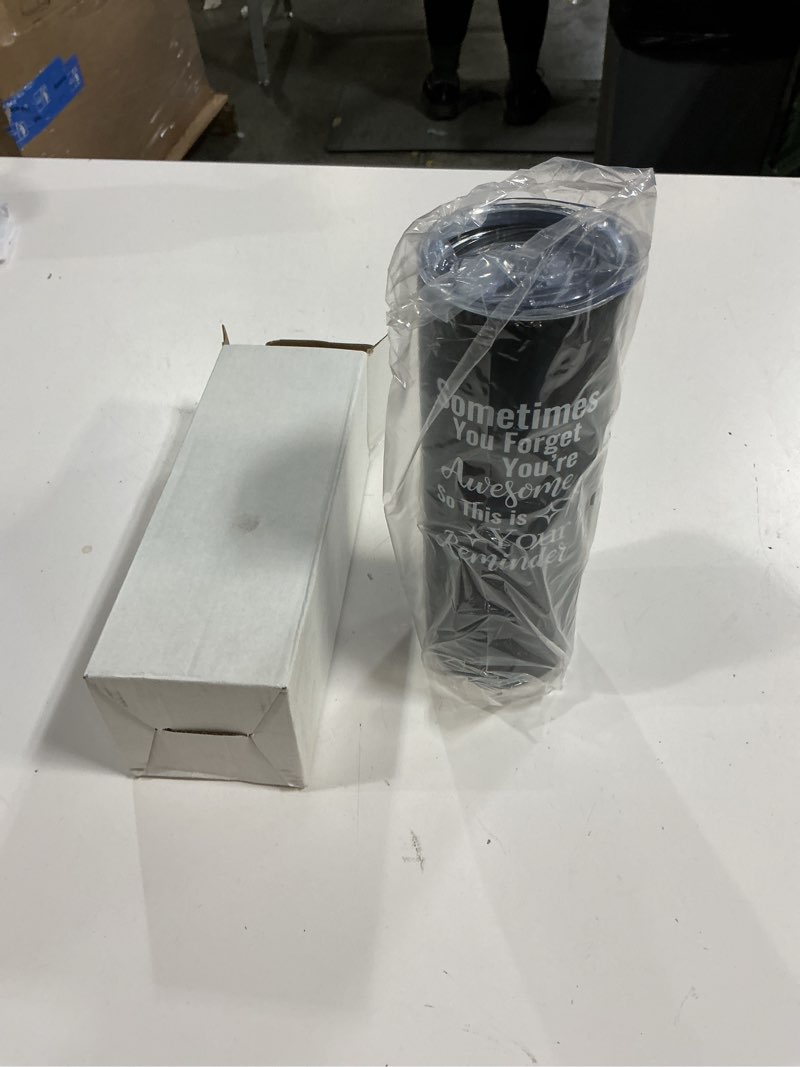 Condition photo showing New/Like New for 20 fl oz tumbler sometimes you forget you’re awesome so this is your reminder (similar to stock photo)