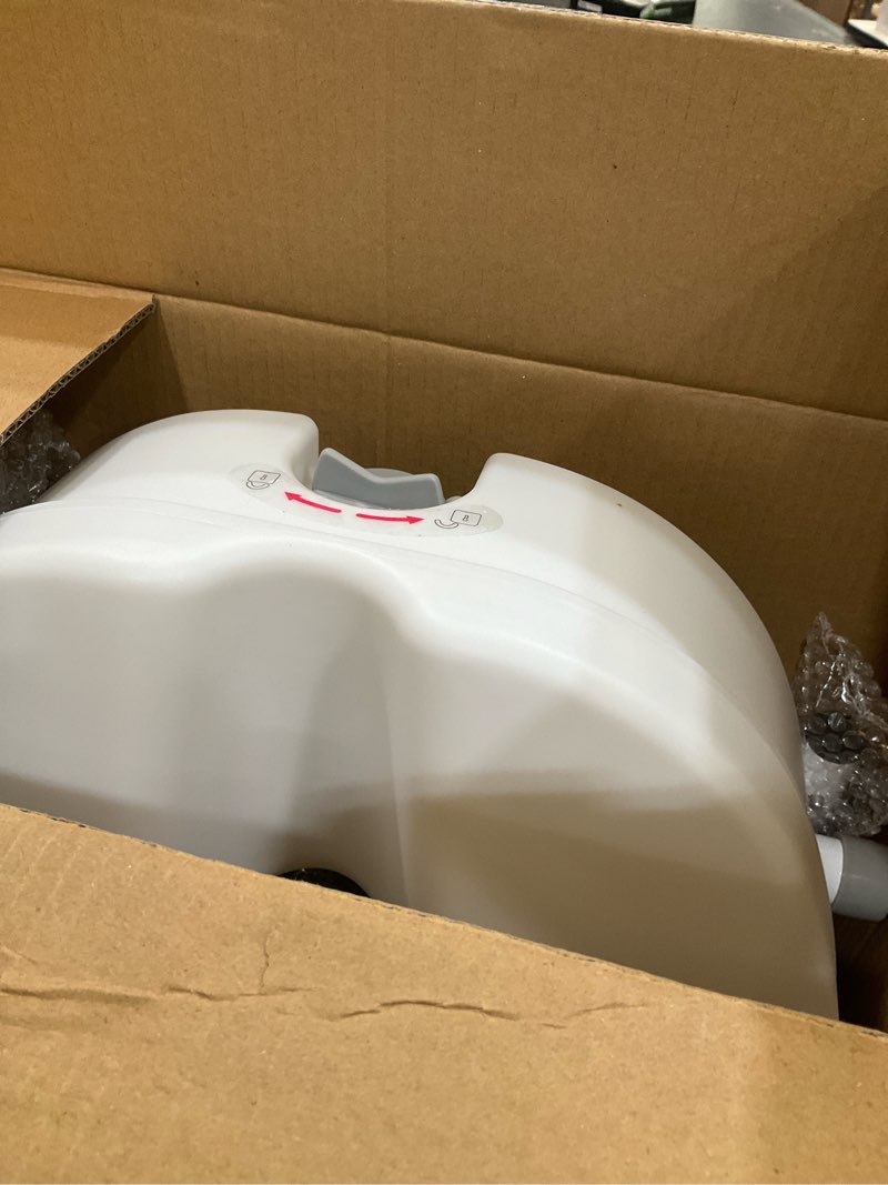 Condition photo showing Good Condition for raised toilet seat with handles for elderly - toilet seat risers for seniors with adjustable padded arms - elevated toilet safety seat for standard or elongated commode