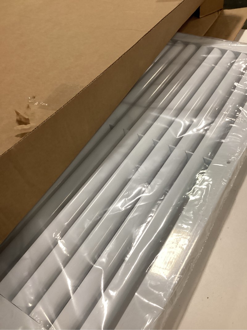 Condition photo showing Good Condition for 22" x 22" (Duct Hole) Decorative Air Return Vent Cover – Aluminum HVAC Grille for Ceiling & Wall, Rustproof AC Return Vent, Premium Modern Design, 23.6" x 23.6" Face, Ideal for Home HVAC 22" x 22" Duct Hole [23.6" x 23.6" Face]