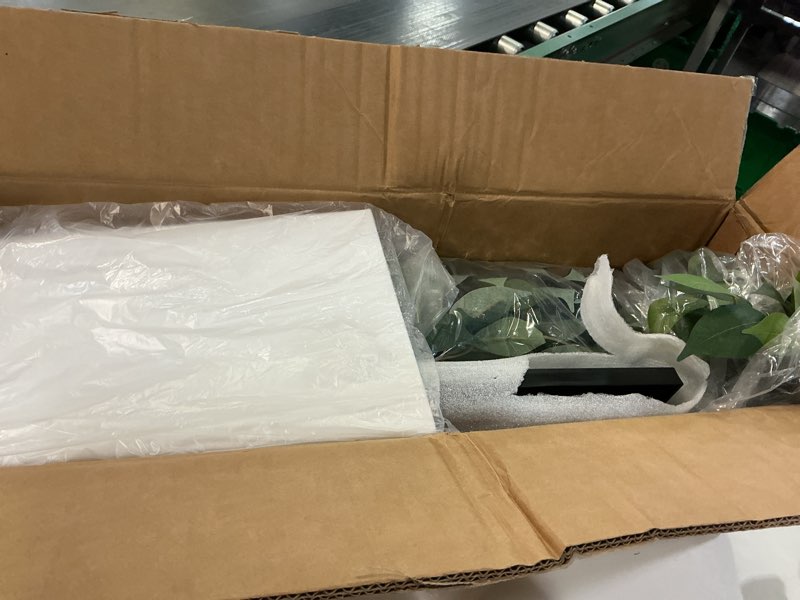 Condition photo showing Good Condition for Artificial Ficus Tree 5FT - Faux Indoor Tree with White Tall Planter - Fake Ficus Floor Plant Potted - Artificial Silk Tree for Home Office Living Room Decor Indoor