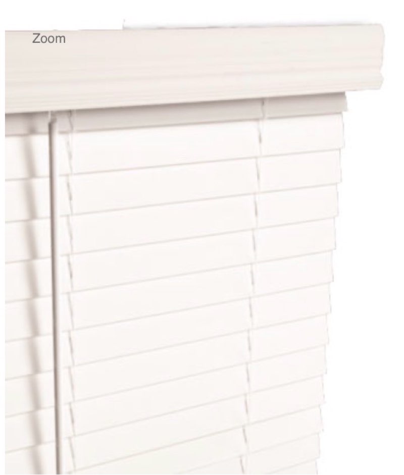 2 inch cordless faux wood blind 43x60