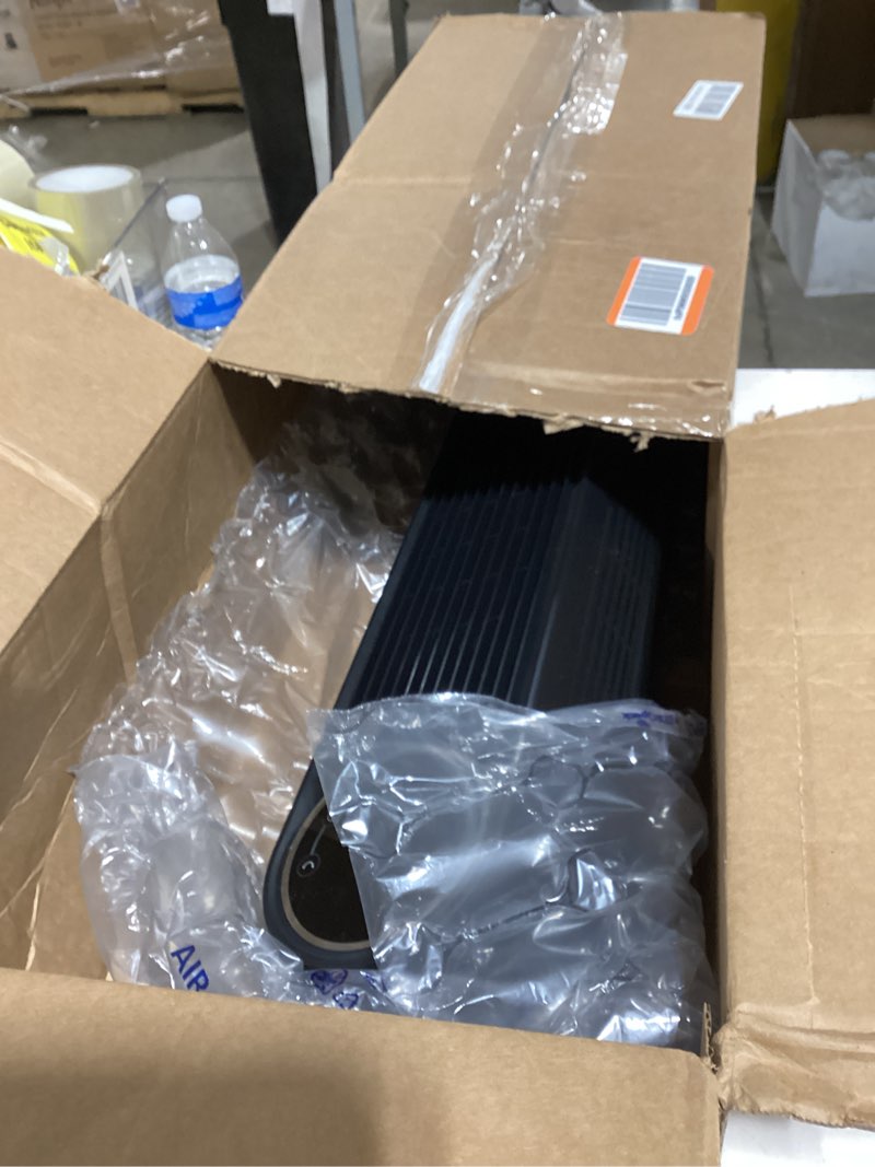 Condition photo showing As Is for Not tested Dreo Tower Fan for Bedroom, 25ft/s Velocity Quiet Floor Fan, 90° Oscillating Fans for Indoors with 4 Speeds, 4 Modes, 8H Timer, Standing Fans, Bladeless Fan, Black, Nomad One (DR-HTF007)