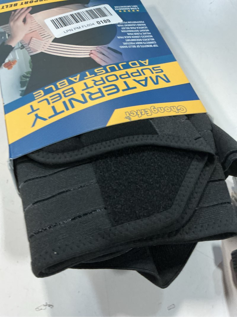 Condition photo showing Good Condition for ChongErfei Maternity Belt, Pregnancy 3 in 1 Support Belt for Back/Pelvic/Hip Pain, Maternity Band Belly Support for Pregnancy Belly Support Band (L: Fit Ab 39.5"-51.3", Black) Black L: Fit Ab 39.5"-51.3"