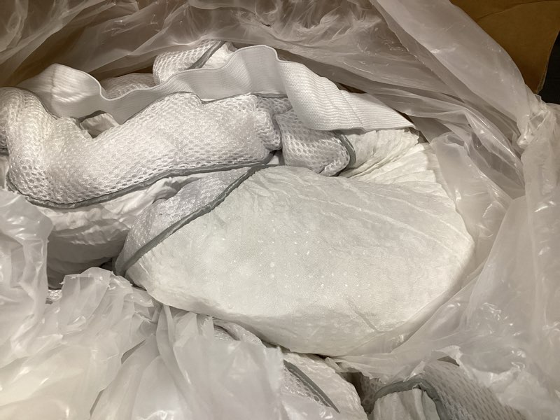 Condition photo showing Good Condition for DOWNCOOL 3 Inch Full Mattress Topper, Ultra Thick and Fluffy Supportive Memory Foam Mattress Topper for Body Pain, Mattress Pad with Breathable Mesh Design for Deep Sleep, 75x54x3 Inches