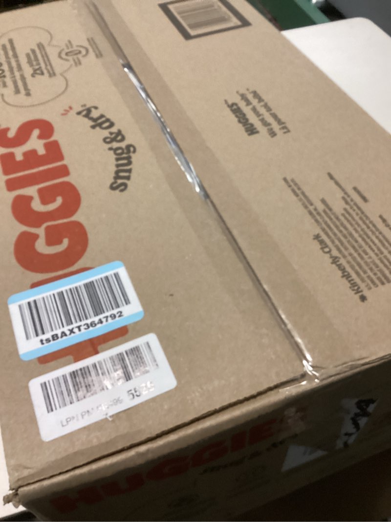 Condition photo showing New/Like New for Huggies Size 5 Diapers, Snug & Dry Baby Diapers, Size 5 (27+ lbs), 168 Count (6 Packs of 28), Packaging May Vary Size 5 168