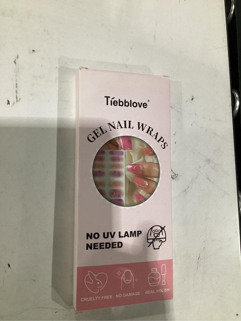 Condition photo showing Good Condition for 12 sheets full wrap nail polish strips,no uv lamp needed self-adhesive gel nail strips,waterproof nail art warps with file&cuticle stick&prep pad,summer flower nail wraps stickers for women girls spring summer