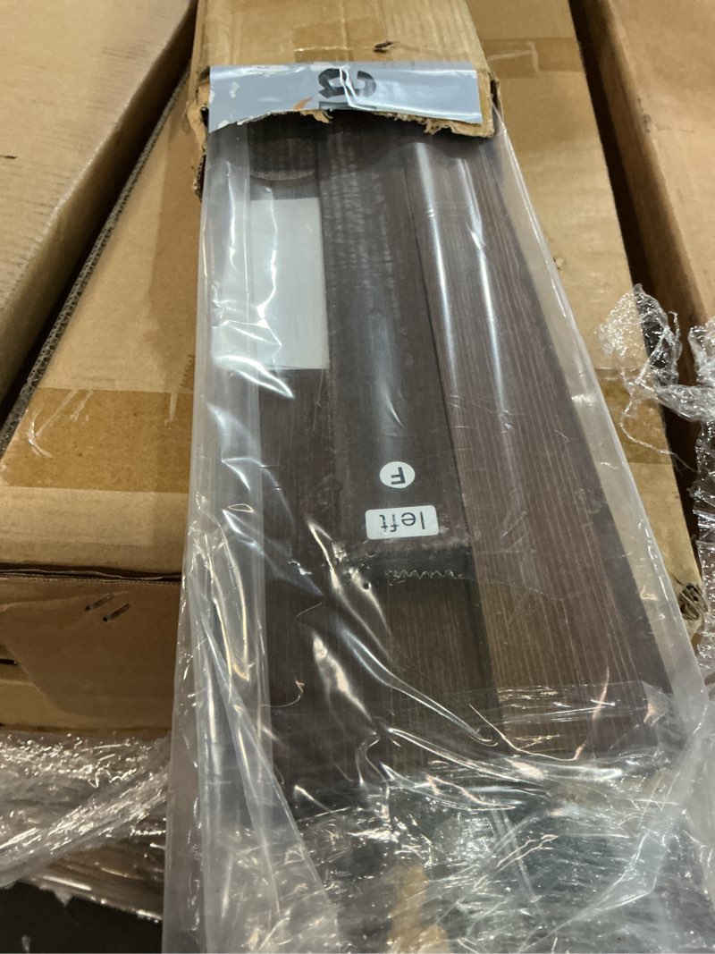 Condition photo showing New/Like New for Coat Rack Wall Mount with Hooks & Shelf - Wooden Entryway Organizer for Hanging Coats, Keys, Hangers - Space Saving Durable Wood Holder for Hallway, Bedroom, Office-The Rattan Model