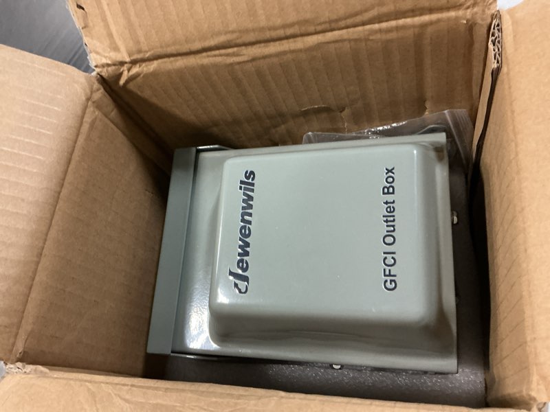 Condition photo showing Good Condition for dewenwils outdoor outlet box with 20 amp wrtr gfci receptacles, countdown function & 4/8 hrs cycle, 125v/2500w, 1/2hp rainproof 3r enclosure, outdoor electrical outlet box for decor, yard 20 amp with countdown & cycle